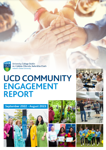 UCD Community Engagement Report 2022-2023 front cover